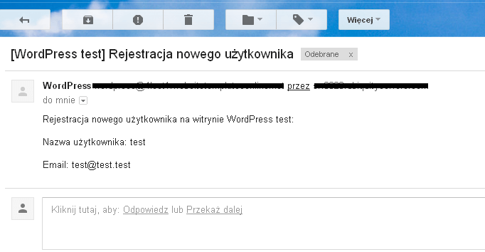 email do użytkownika powiadomienia woocommerce