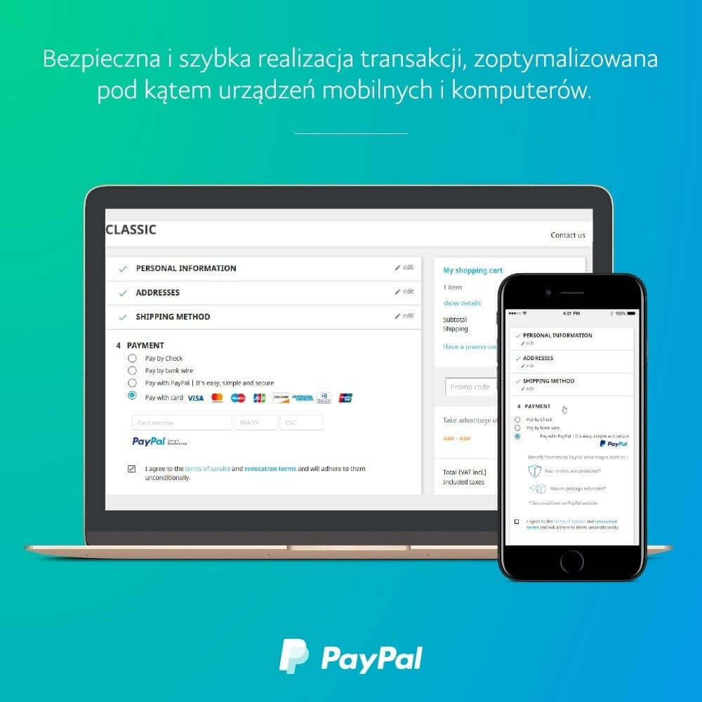 Płatność PayPal dla sklepu internetowego
